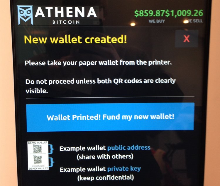 How To Sell - Athena Bitcoin