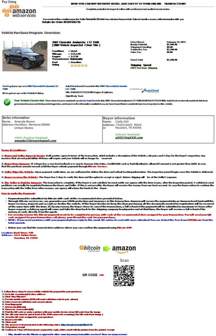 Fraud Alert Never Buy a Car on Craigslist Using Bitcoin! Athena Bitcoin